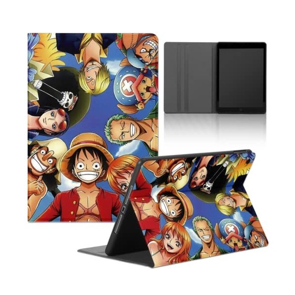 Coque Tablette pour Samsung Tab A8 10.5 2021 X200/X205 Anime Zoro Luffy Gear 5 Nika Brook Motif Étui Housse de Protection