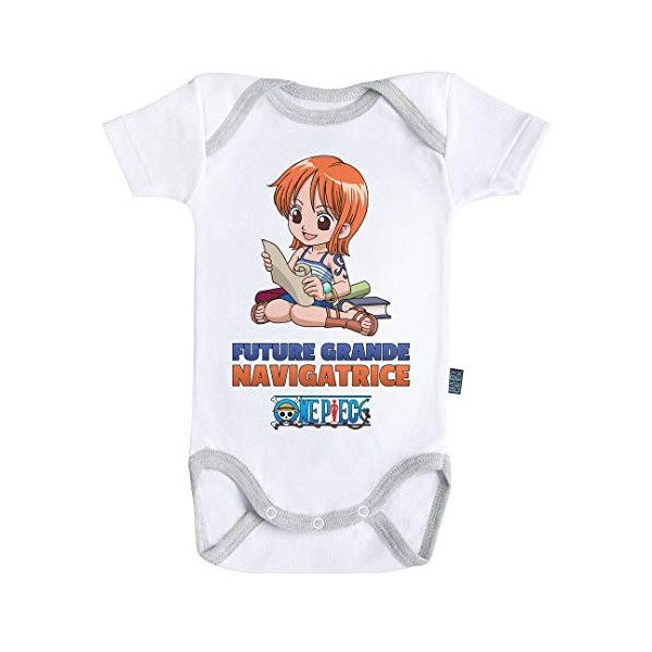 Baby Geek Future grande navigatrice - Nami - One Piece - Body Bébé manches courtes 3-6 mois 