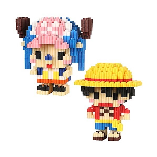 BESTZY One Piece Building Block Set, One Piece Mini Block Models Micro Briques Jouets Nano Blocs Jouets Mini Blocs de Constru