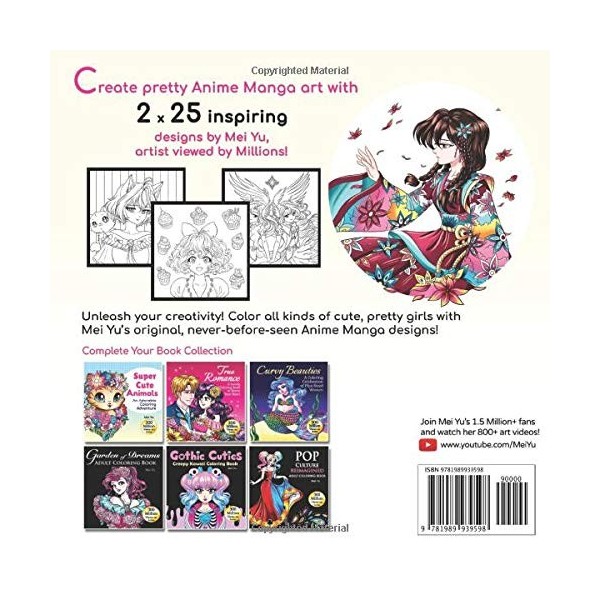 Anime Manga Girls: A Lovely Coloring Adventure: Gorgeous Anime Manga Coloring Book with Fun & Relaxing Coloring Pages & Stres