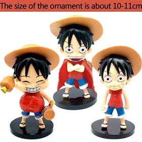 One Piece Figure, One Piece Gâteau Topper, Décoration de Gâteau, Cake Topper Enfants Anniversaire Décoration de Gâteau Annive