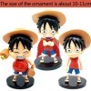 One Piece Figure, One Piece Gâteau Topper, Décoration de Gâteau, Cake Topper Enfants Anniversaire Décoration de Gâteau Annive