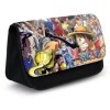 CBOSNF Anime Trousse à Crayons de One Piece Grande Capacité étudiants Papeterie Luffy Organisateur Multicouches Étui à Crayon