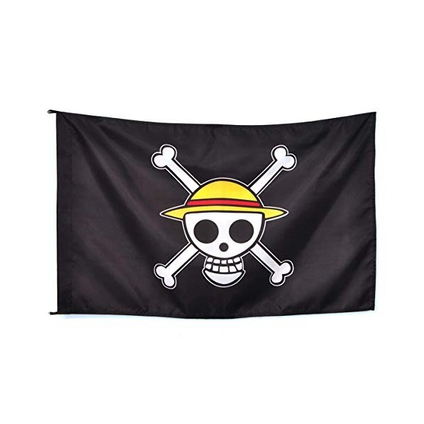 CoolChange - Ameublement et Décoration- One P - Drapeau - Skull - Luffy - 95 x 75 cm