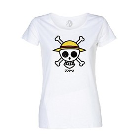 Femmes Top T-Shirt One Piece Tête de Mort M 
