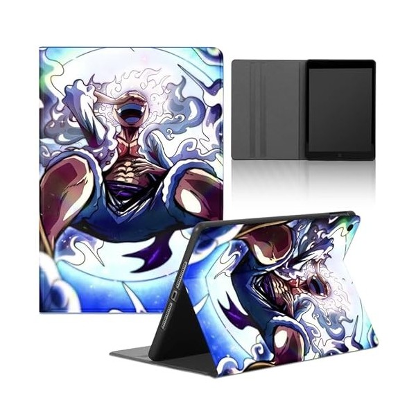 Tablet Coque pour Lenovo Tab P11 Pro TB-J706F 11.5, Étui avec One Piece Dessin Motifs Luffy Gear 5 Nika Animés avec Fonctio