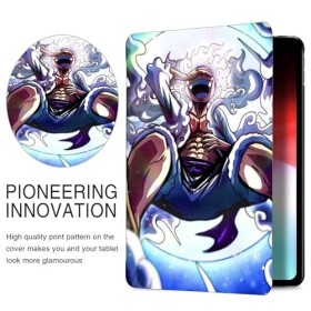 Tablet Coque pour Lenovo Tab P11 Pro TB-J706F 11.5, Étui avec One Piece Dessin Motifs Luffy Gear 5 Nika Animés avec Fonctio