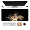 Tapis de Souris One Piece 900x400mm Tapis de Souris XXL Multifonction Gaming Mousepad XXL Grand sous Main, Anime Souris 3mm B