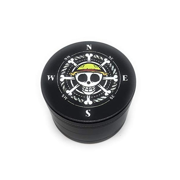 Royale grinder Chapeau de paille 50mm Grinder 4 Parties Design Moulin à épices avec récupérateur de Pollen Grinder Zinc modèl