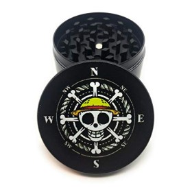 Royale grinder Chapeau de paille 50mm Grinder 4 Parties Design Moulin à épices avec récupérateur de Pollen Grinder Zinc modèl