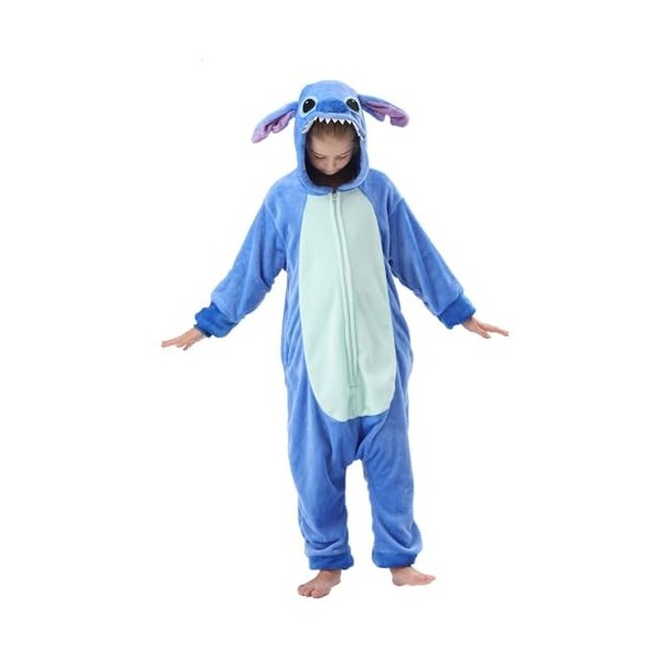 ALANTOP Enfants Pyjamas Cosplay Dessin Animé Animal À Capuche Vacances Onesies Combinaisons Polaire Vêtements De Nuit Enfants