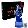 Yelyung Anime Veilleuse 3D pour Enfants,Veilleuse Anime,Télécommande 16 Couleurs Changement 3D Illusion Lampe Et Art Déco Lam
