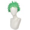 Nicelisa Roronoa Zoro ONE PIECE herbe courte vert moelleux hommes garçons anime cosplay Halloween Party cosplay costume perru