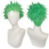 COSPLAZA One Piece Roronoa Zoro hommes herbe vert peluche perruque anime cosplay costume perruque