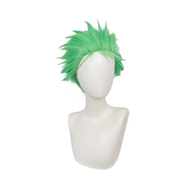 COSPLAZA One Piece Roronoa Zoro hommes herbe vert peluche perruque anime cosplay costume perruque