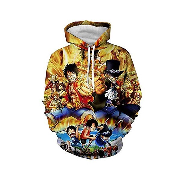 CHENMA Hommes One Piece 3D Imprimer Pull Sweat à Capuche avec Poche Kangourou Couleur 14, Étiquette M/EU S 