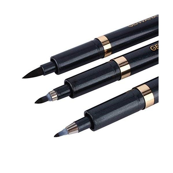 Jadeshay Stylos de calligraphie, 3 Pièces Feutre Calligraphie DÉcriture Stylos Stylo Pinceau à Calligraphie pour Calligraphi