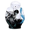 Syqiya Impression 3D Anime Pull à Capuchon Hoodie Roronoa Zoro Cosplay Costume Adulte Homme Femme Blanc/C XL Chest 116cm 