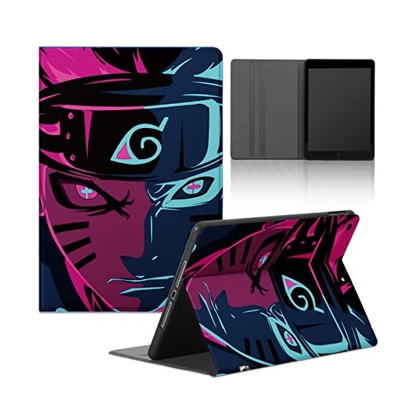 Tablet Cover pour Lenovo Tab M10 Gen 3 10.1 Coque Anime Manga, Étui Housse de Protection Ultra Fin en Cuir PU avec Fonction