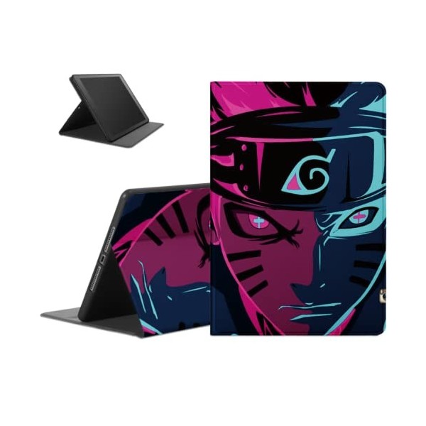Tablet Cover pour Lenovo Tab M10 Gen 3 10.1 Coque Anime Manga, Étui Housse de Protection Ultra Fin en Cuir PU avec Fonction
