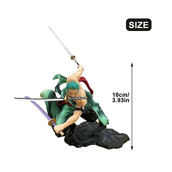 One Piece Anime Action Figure Modèle, Anime Héros Cartoon Model Statue PVC Jouets Mini Figurines pour Enfant Cadeau, Bureau O