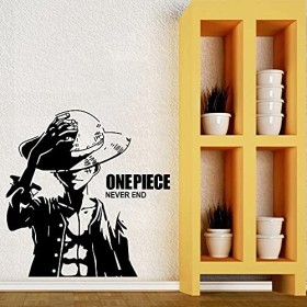 Stickers Muraux Une Pièce One Piece Pirates Luffy Cartoon Wall Art Autocollant Décoration De La Maison