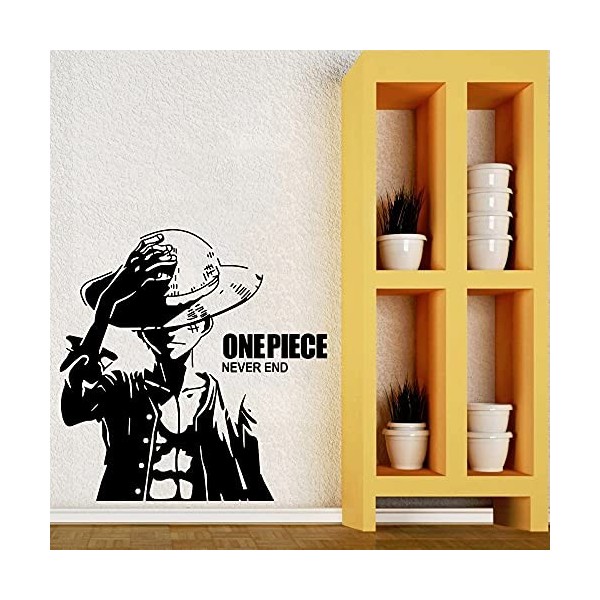 Stickers Muraux Une Pièce One Piece Pirates Luffy Cartoon Wall Art Autocollant Décoration De La Maison