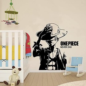 Stickers Muraux Une Pièce One Piece Pirates Luffy Cartoon Wall Art Autocollant Décoration De La Maison