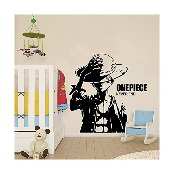 Stickers Muraux Une Pièce One Piece Pirates Luffy Cartoon Wall Art Autocollant Décoration De La Maison