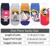 Roffatide anime One Piece Luffy bottines 5 couples no show chaussettes bas pour hommes et femmes