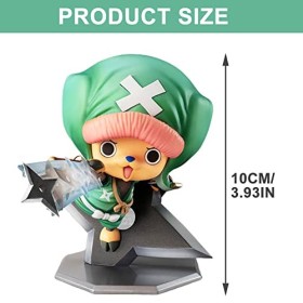 IFHDO One Piece Figure, 10 cm Anime PVC Tony Figure Tony Tony Chopper Figure Poupée Cadeau pour Enfants Tony Chopper Action F