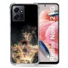 Cokitec Coque Renforcée en Verre Trempé pour Xiaomi Redmi Note 12 4G Manga One Piece Ace Noir