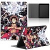 Tablet Coque pour Samsung Tab A8 2021 X200/X205 10.5, One Piece Motifs Luffy Zoro Gear 5 Nika Animés avec Fonction Support