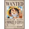 ABYstyle - ONE PIECE - Plaque métal "Luffy Wanted" 28x38 