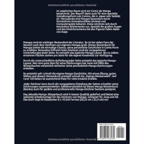 Manga Skizzenbuch: 150 leere Seiten mit wechselnden Seitenlayouts. Das Workbook für echte Manga-Fans