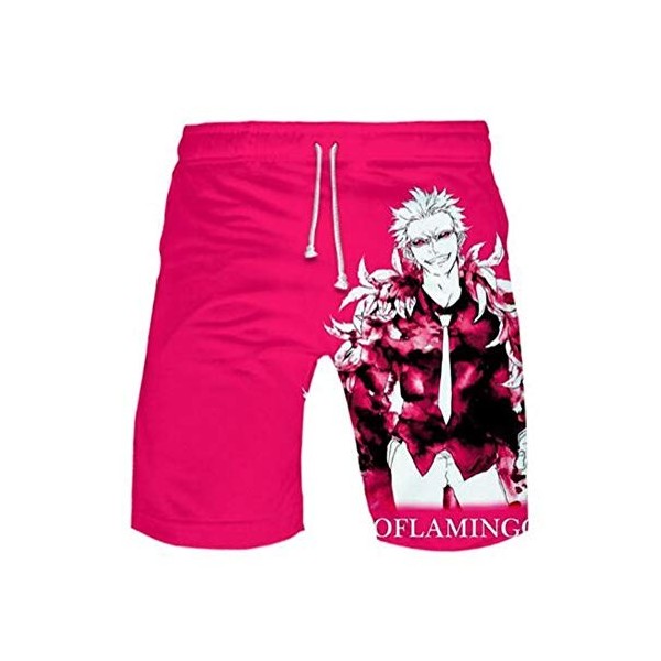 WANHONGYUE Anime One Piece Monkey D Luffy Short de Plage Maillot de Bain Homme 3D Imprimé Été Beach Board Shorts Swim Trunks 