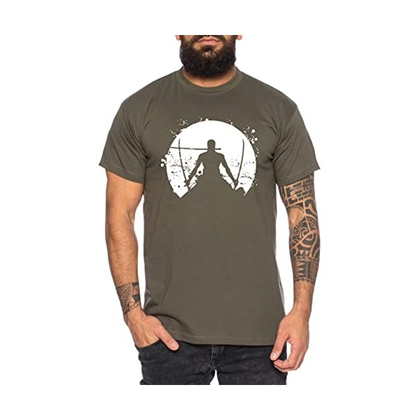 Zoro Moon One Manga T-Shirt Luffy pour Homme Anime Piece, Farbe2:Noir, Größe2:X-Large
