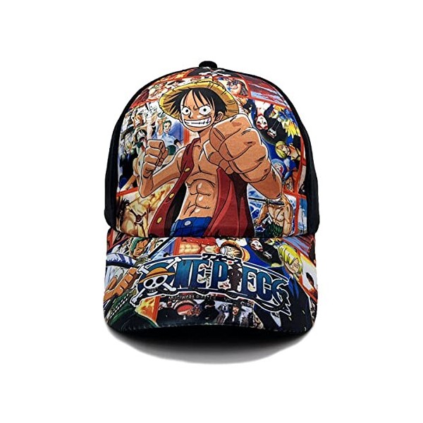 Casquette de Baseball One Piece Luffy Chapeau de Sport réglable Snapback Confortable