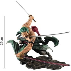 Miotlsy Figurine Zoro, 26cm PVC Zorro Action Statue Cartoon Anime Personnage Rose Enfants Adulte Anime Collection Jouet Table