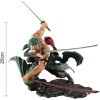 Miotlsy Figurine Zoro, 26cm PVC Zorro Action Statue Cartoon Anime Personnage Rose Enfants Adulte Anime Collection Jouet Table