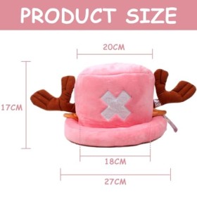 BSNRDX Anime Chapeau Tony Tony Chopper Casquette Capeline Personnage de Dessin animé pour Soleil dété Protection UV Adultes 