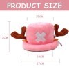 BSNRDX Anime Chapeau Tony Tony Chopper Casquette Capeline Personnage de Dessin animé pour Soleil dété Protection UV Adultes 