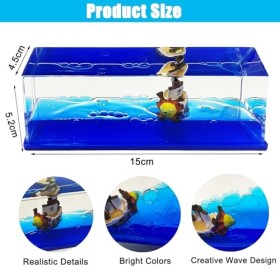 Byhsoep Thousand Sunny Cruise Ship Fluid Drift Bouteille de liquide pour bateau de croisière insubmersible dans une boîte Déc