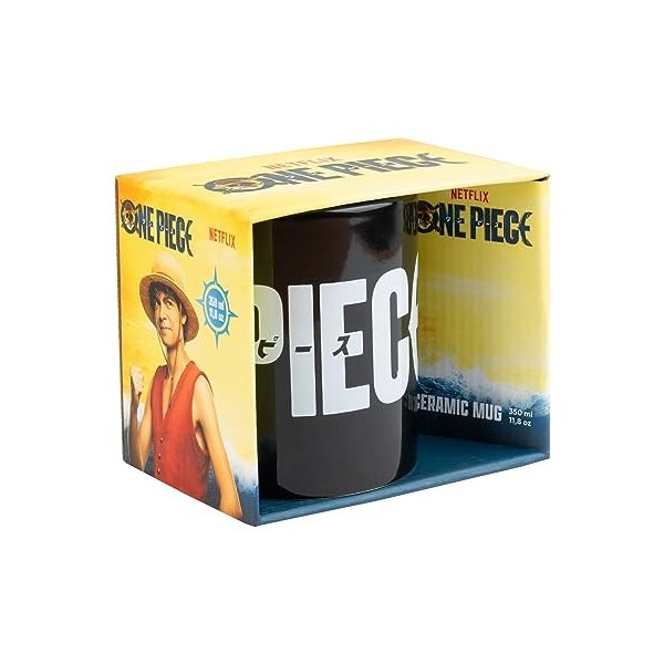 Grupo Erik - Mug One Piece 350ml | Tasse en Céramique Sous Licence Officielle | Mug Café & Thé, Idée Cadeau Geek, Anniversair