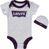 LeviS Kids Batwing Onesie Hat Bootie Bébé Garçon Charcoal Heather 6-12 Mois