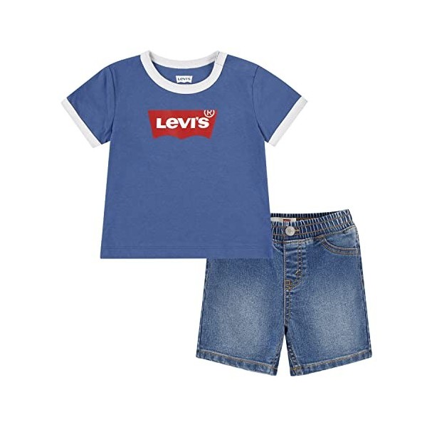 LeviS Kids Batwing Onesie Hat Bootie Bébé Garçon Charcoal Heather 6-12 Mois