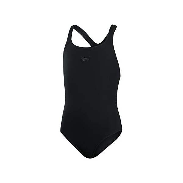Speedo Fille Eco Endurance&nbsp;+ Medalist One Piece Swimsuit, Bleu Marine, 9-10 Years 140 