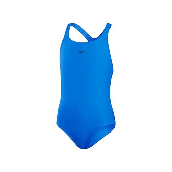 Speedo Fille Eco Endurance&nbsp;+ Medalist One Piece Swimsuit, Bleu Marine, 9-10 Years 140 