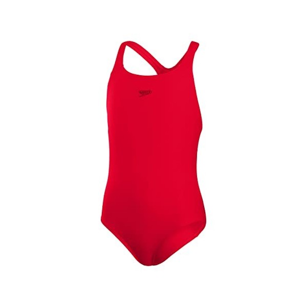 Speedo Fille Eco Endurance&nbsp;+ Medalist One Piece Swimsuit, Bleu Marine, 9-10 Years 140 