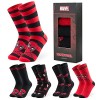 Marvel Chaussettes Homme, Coffret 5 Paires de Chaussettes Fantaisie, Cadeau Humoristique Geek Homme Ado 39-44 ou 40-45 Bleu/